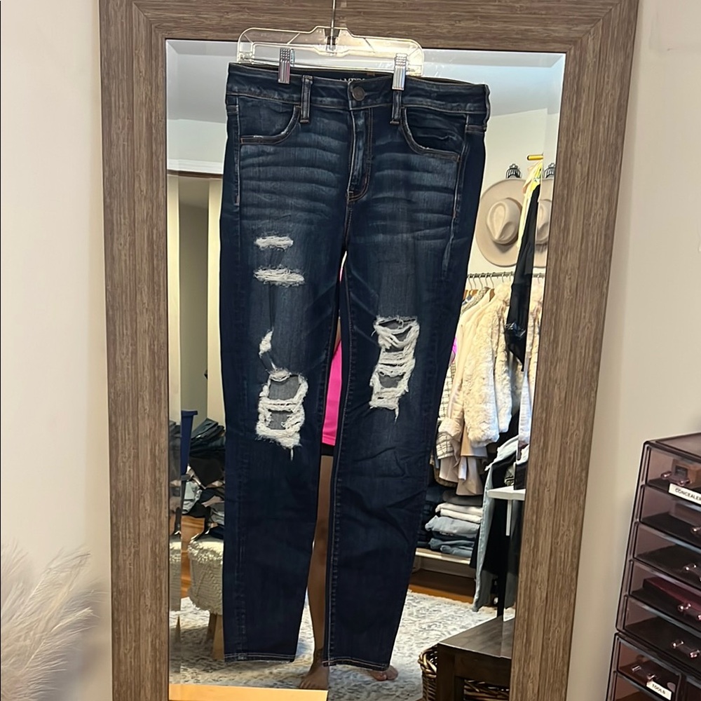 American Eagle Outfitters Blue Skinny Jeans Classic Style